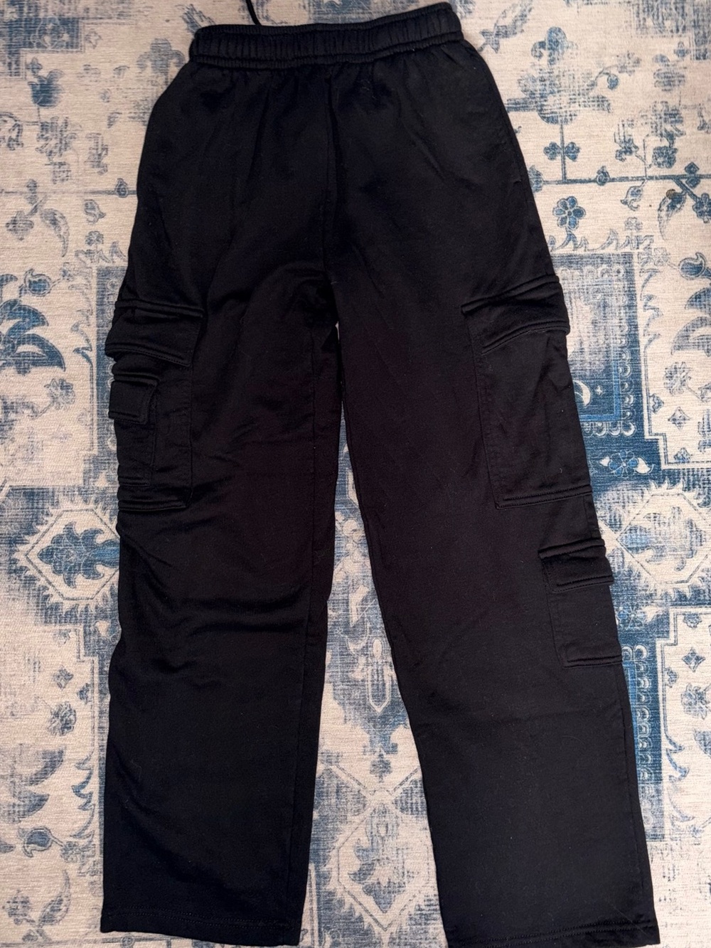 Garage Black Women's Cargo Track Pants with Elastic Waist